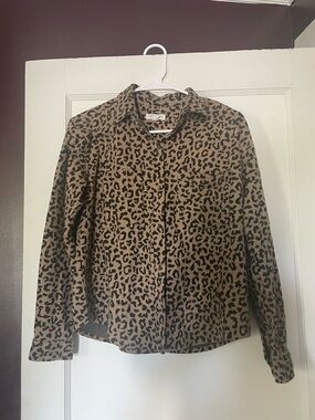 beachlunchlounge Leopard Print Buttonup Shacket.